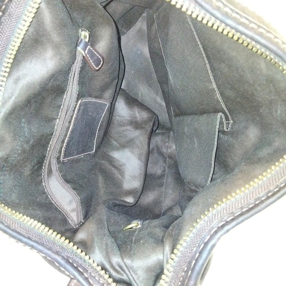 Coach Large Signature Logo Bucket Purse Shoulder Bag & Wallet Retro - Picture 4 of 16